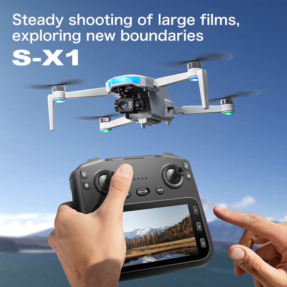 오리지널 S-X1 GPS 접이식 RC 쿼드콥터 8K 카 - Drone Gimbal 3 Axis 리뷰 및 가격